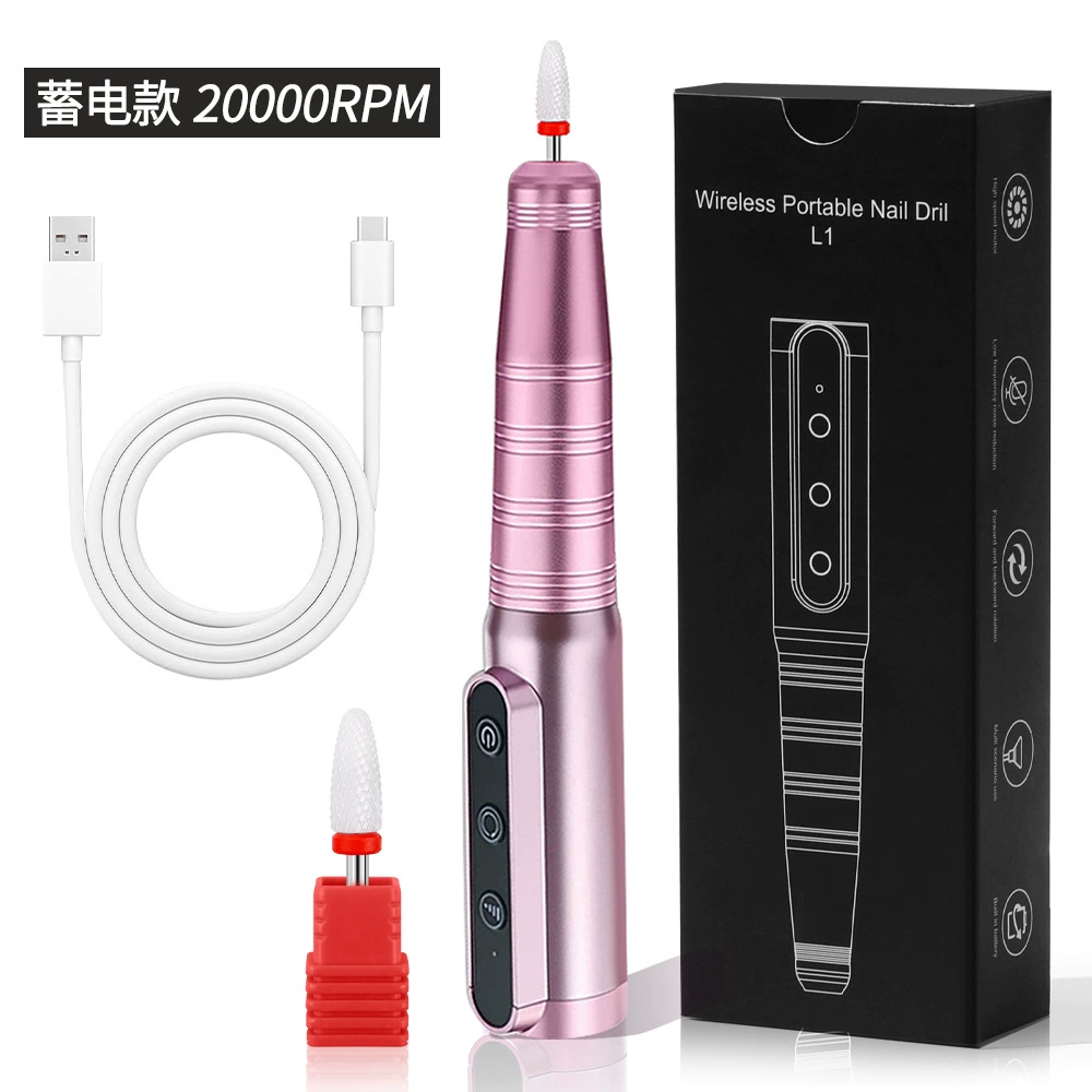 Electric Nail Drill Machine, multi-model sanding/milling kit, USB portable, 0.6 kg