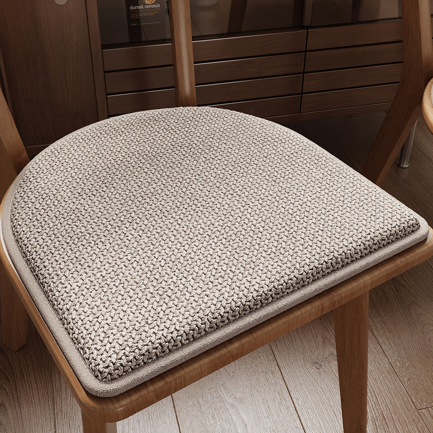 Cojín de asiento de automóvil, cojín de asiento de comedor en forma de herradura de caballo, cojín de taburetes de madera maciza, cojín antideslizante, cojín de asiento de cuatro estaciones image 10