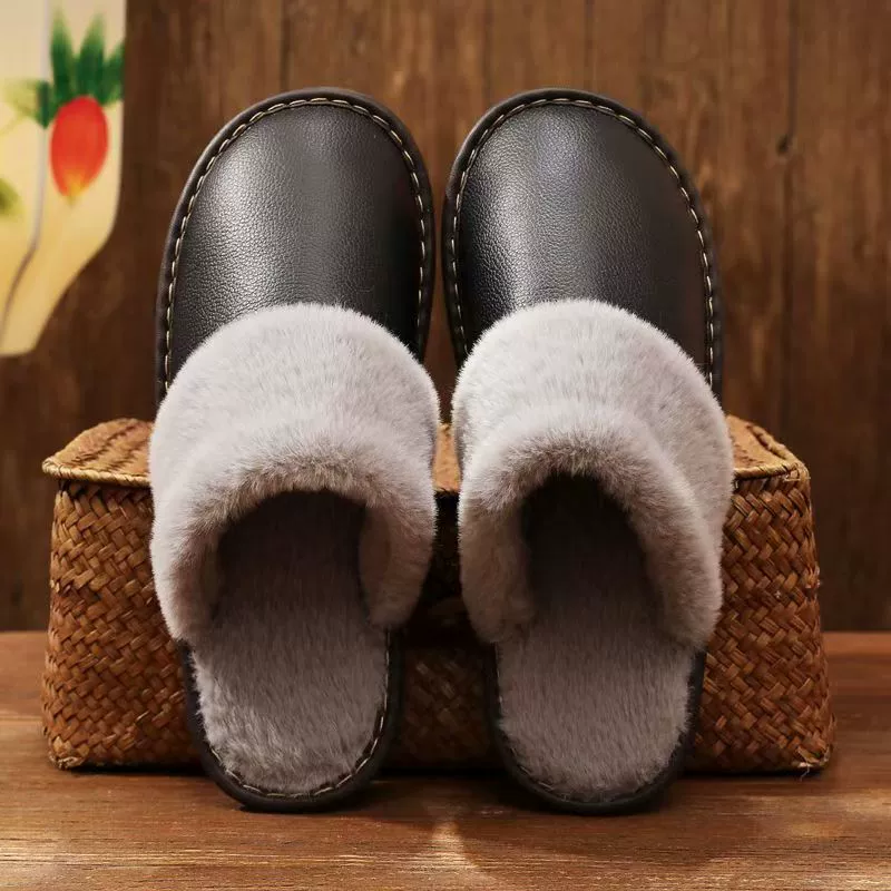 Кожаные шлепанцы Haining