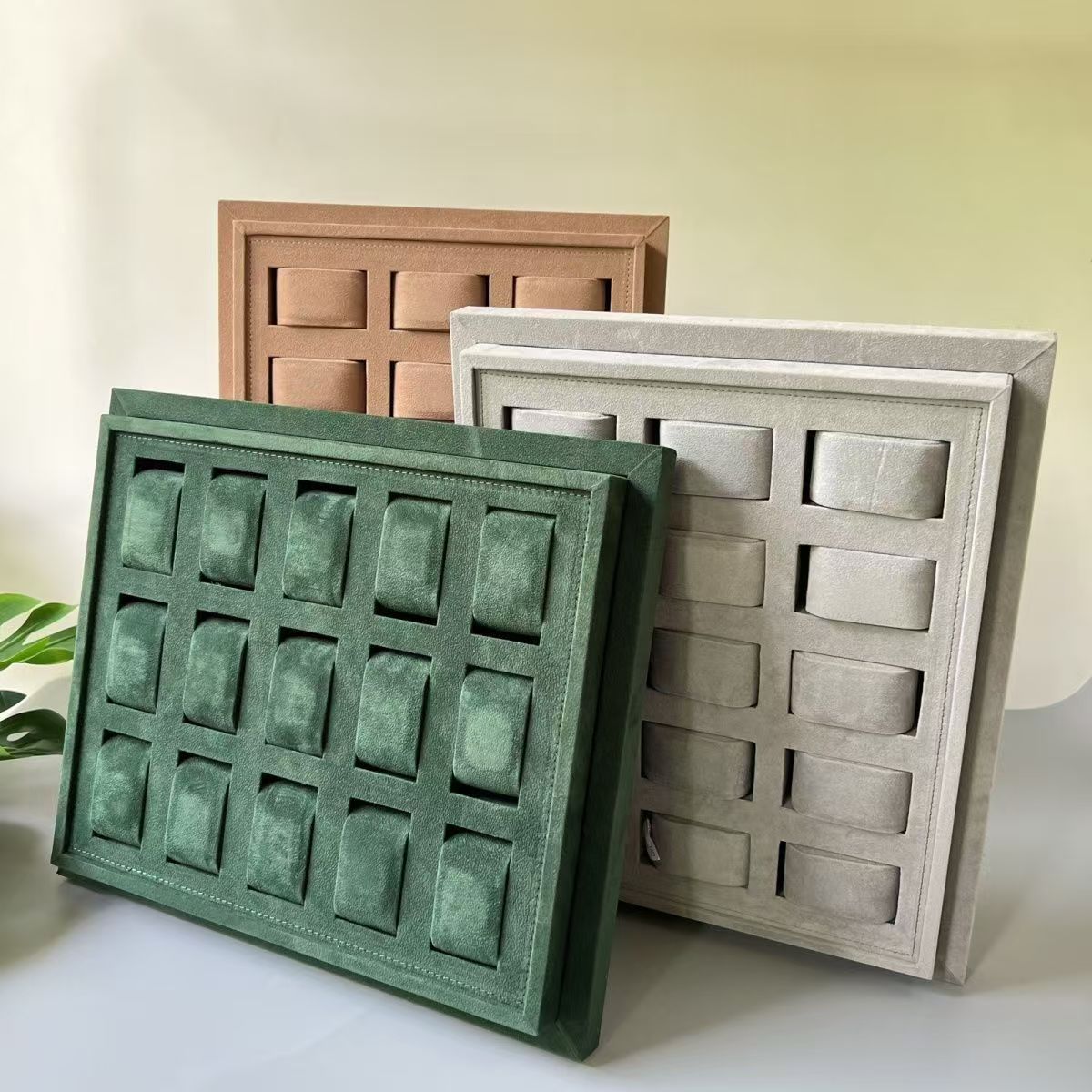 relojes mecánicos relojes de almacenamiento caja de exhibición de joyería bandeja de joyería de gran capacidad mostrador de relojes de pulsera de transmisión en vivo bandeja de props