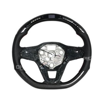 Suitable for Volkswagen Passat PASSAT ARTEON/T-CROSS T-ROC intelligent steering wheel carbon fiber modification (Steering wheel) - buy-directly