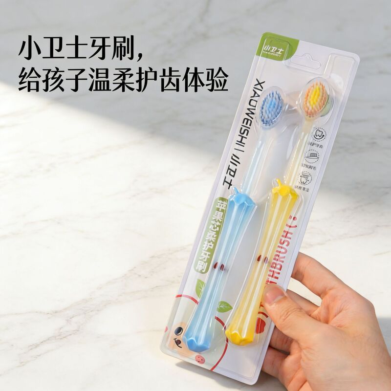 Apple Core Adult Soft Bristle Toothbrush with Widened Convex Brush Head, Non-Slip Jelly Handle for Gum Protection and Cleaning Apple Core Adult Soft Bristle Toothbrush with Widened Convex Brush Head, Non-Slip Jelly Handle for Gum Protection and Cleaning