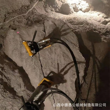 矿石开采荒料开挖开石机  广安市撑裂岩石液压劈裂器