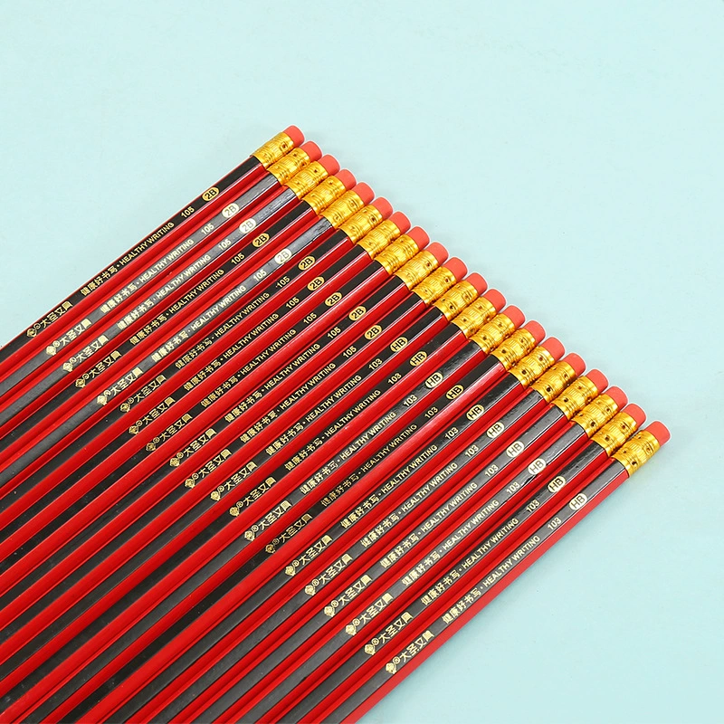Eraser, hexagonal pencil, children's calligraphy for students, 10 pieces