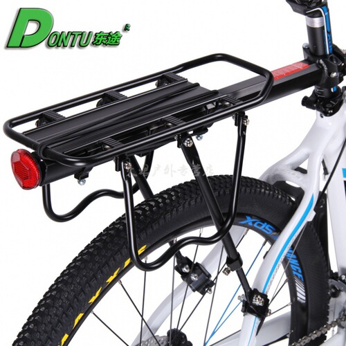 Quick-release bicycle rack, mountain bike disc brake V brake rack, aluminum alloy universal passenger rear rack 671-09