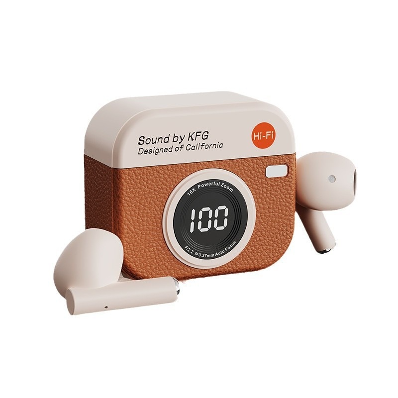 Q86 auriculares Bluetooth inalámbricos cámara retro gran número de visualización en auriculares juegos deportivos en espera larga
