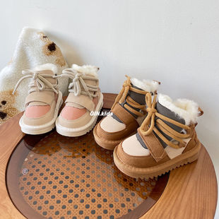 Children's warm winter low boots, 3 years