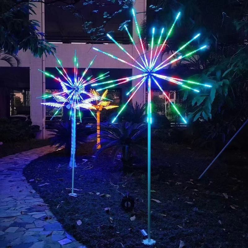 Foreign trade cross-border LED meteor shower light household waterproof garden atmosphere light lighting decorative lights fireworks lights garden lights