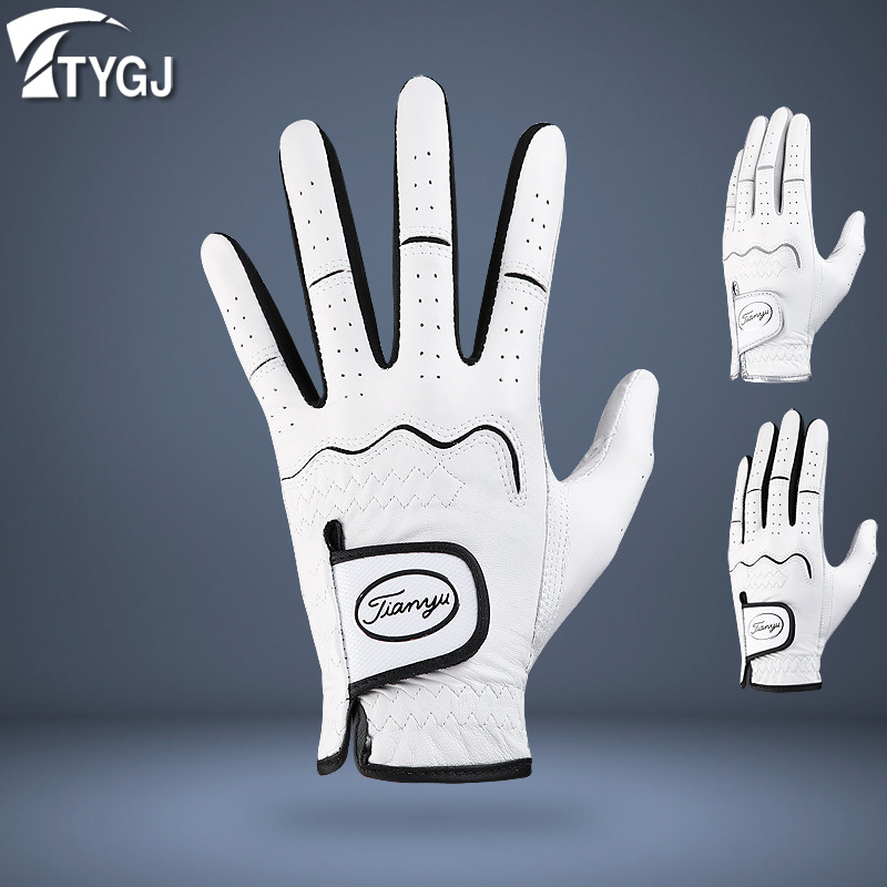 새로운 골프 장갑 Lambskin 남성용 장갑 경쟁을위한 단일 부드러운 통기성 미끄럼 방지 장갑