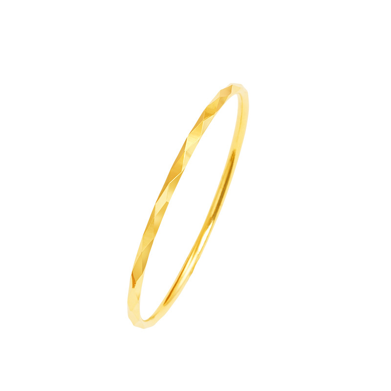 Nueva pulsera brillante en forma de diamante en bruto y deslumbrante pulsera de aleación de cobre para mujer superficie de corte geométrico multi-tamaño opcional suministro directo de fábrica