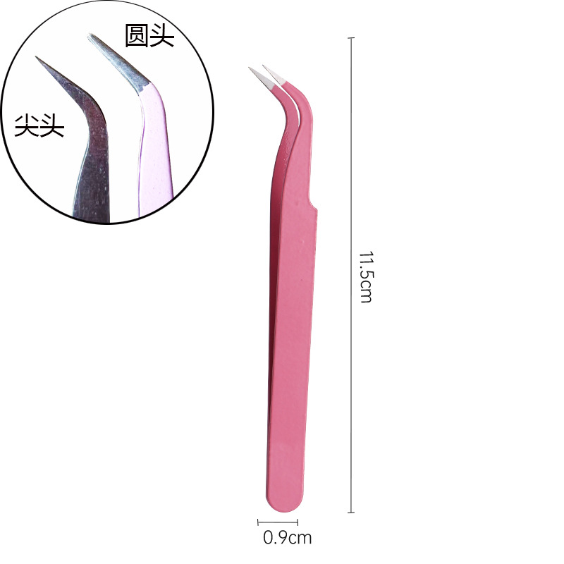 Pinzas de manicura de doble cabeza multifuncional con silicona pinzas de cabeza recta herramientas de manicura de aleación herramientas de abrazadera especial para manicuristas