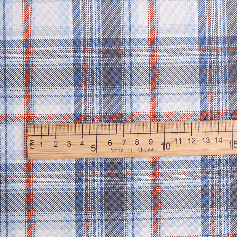 Tela a cuadros de poliéster teñida en hilo, disponible en stock, para uniformes JK, faldas plisadas, bolsos, estilo chino, jacquard image 5