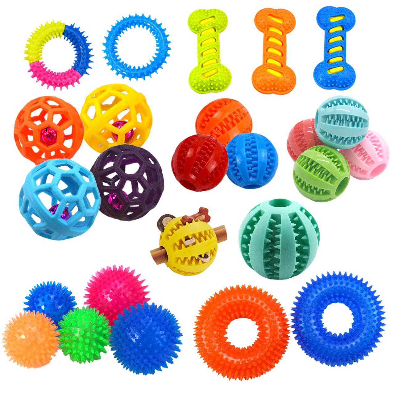 Juguetes para mascotas transfronterizos de Amazon, molares para perros, pelotas resistentes a morder, pelotas para morder para perros, pelotas para comer tpr, juguetes de sonido Ximu