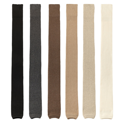Extended 80CM knee pads, thigh socks, thickened warm velvet plus velvet leg covers, long leg bases without feet, warm high socks