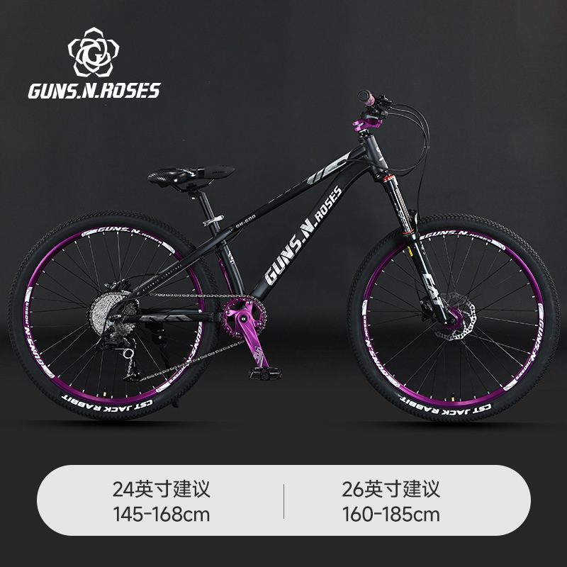 Bicicleta de aleación de aluminio con caída en seco, descenso rápido, bicicleta de carretera forestal, acción, paquete volador, bicicleta de pendiente de tierra, fabricante de bicicletas de montaña todoterreno