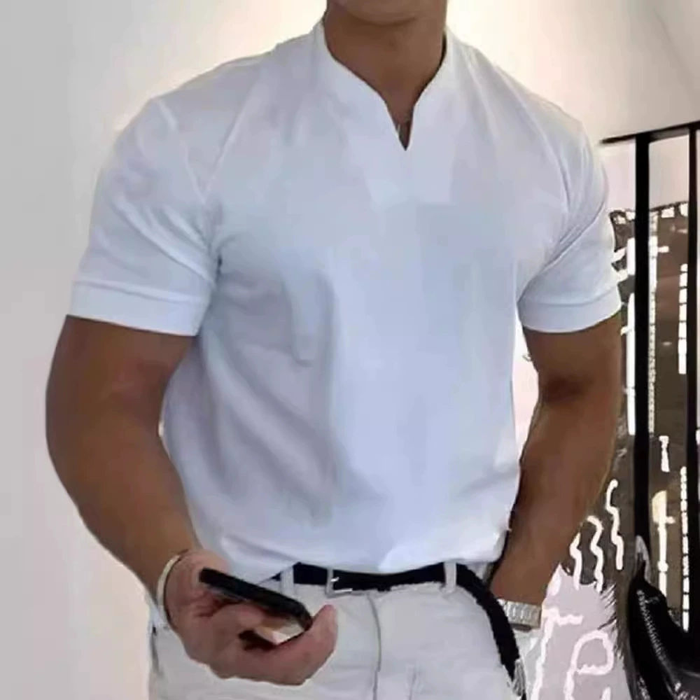 2024 весна и лето мужчины простые и щедрые трансграничные взрывные короткие рукава T