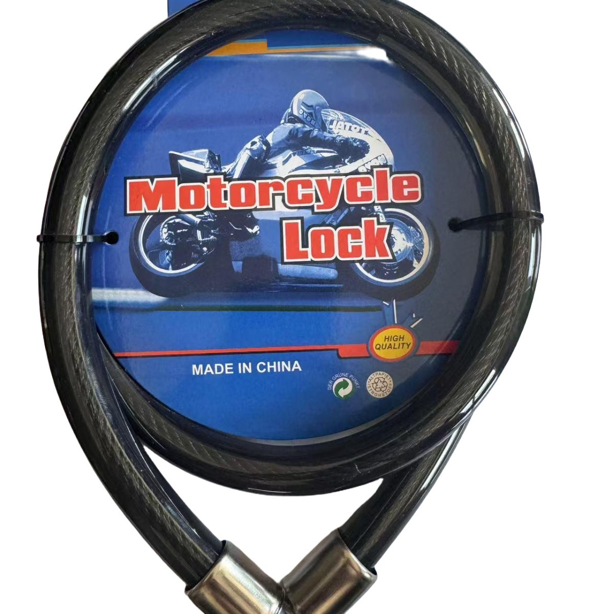 India cerradura de alambre de acero cerradura de cable de acero cerradura de bicicleta de montaña vendida directa cerradura de comercio exterior cerradura de oliva