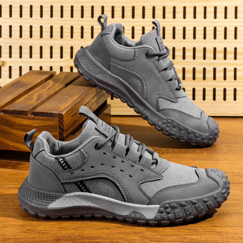 Zapatos de hombre 2026 primavera nuevo sitio de construcción al aire libre zapatos de moda zapatos deportivos antideslizantes y resistentes al desgaste zapatos de montaña ligeros para hombre image 5