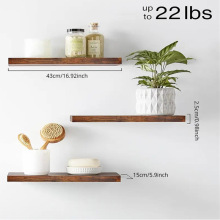 墙面搁板卧室墙壁创意一字隔板收纳架浮动搁板壁挂式木架置物架