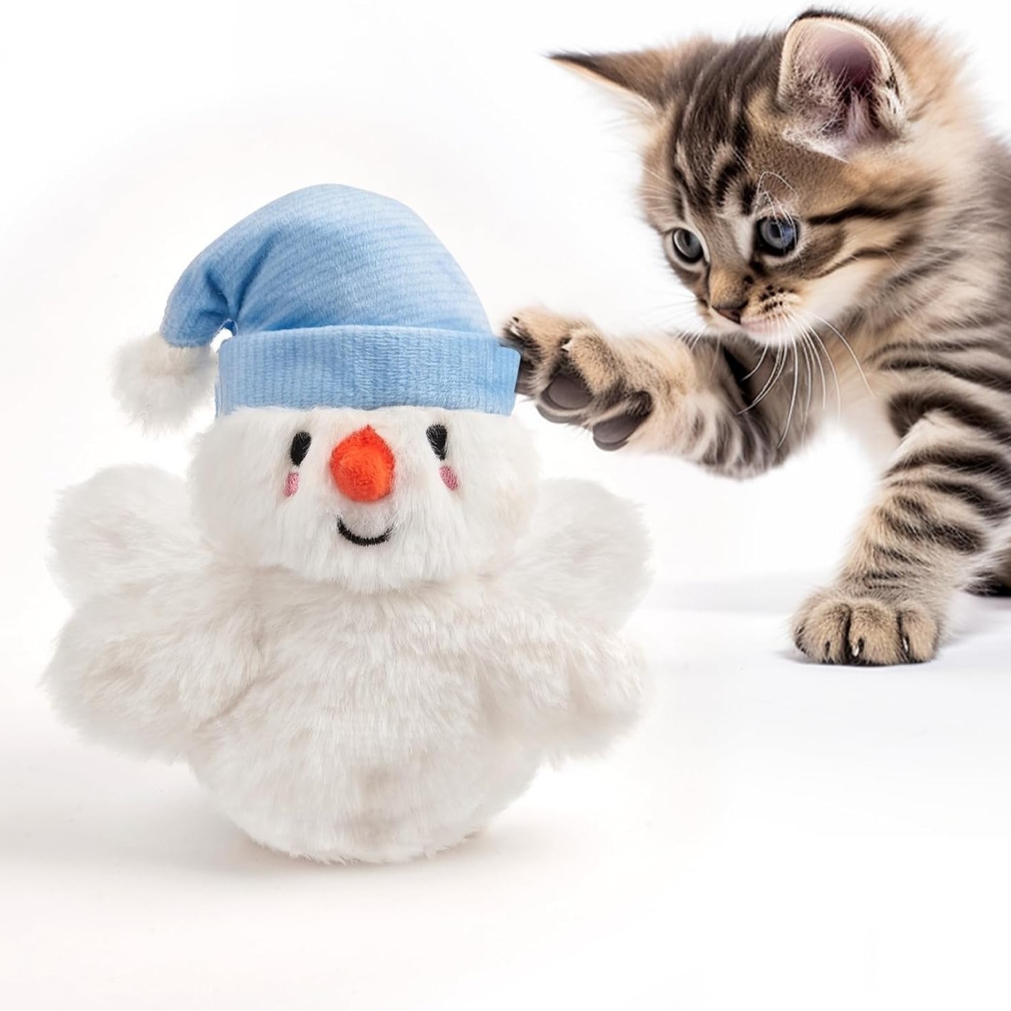 Nuevos productos transfronterizos juguetes para gatos de nieve juguetes de peluche de navidad regalos de mascotas