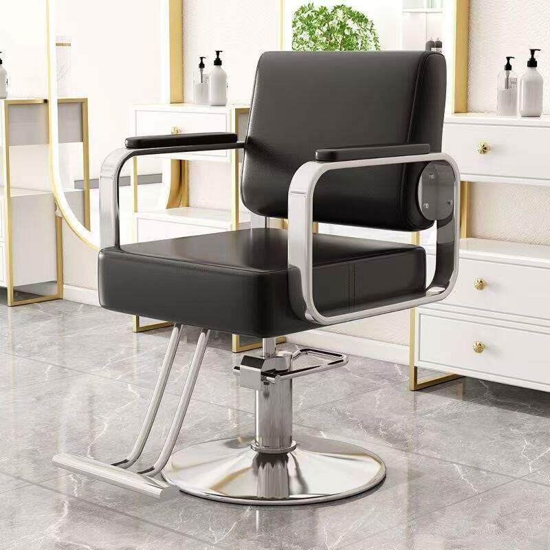 Silla de salón de peluquería red red red de marea roja silla de corte de pelo especial silla de corte de pelo elevable asiento rotatorio tablerón de peluquería