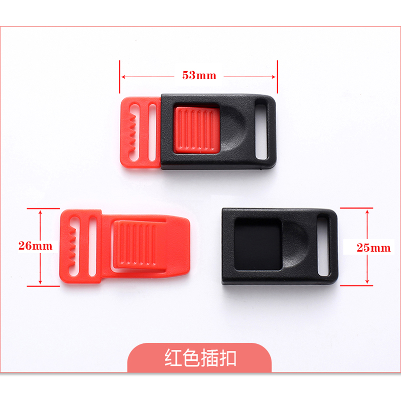Helmet accessory buckle, electric motorcycle helmet strap buckle, universal plastic chin strap clasp