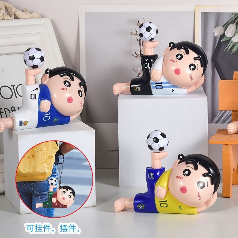 Messi, Neymar, Crayon Shin-chan figurines, extra-large plastic 2026 World Cup jerseys, water gun ornaments, gifts