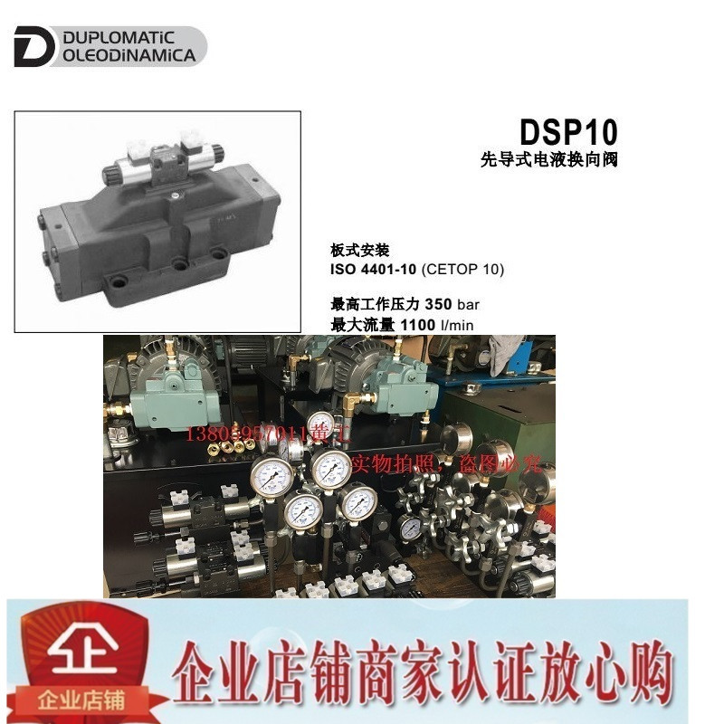 意大利DUPLOMATIC迪普马换向阀DSP10-TB02/20N-IE/D/D24K1