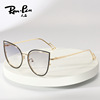 Retro sunglasses, fashionable glasses, 2021 collection, European style, cat's eye