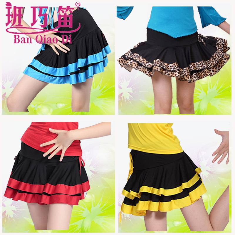 Spring and Autumn Children's Latin Dance Clothing Half Skirt Summer Toddler Ballroom Dance Clothing Girls Latin Dance Skirt Practice Clothing