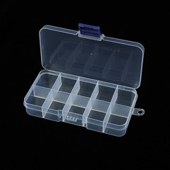 Transparent Storage Box with One-Piece Plastic Design, Portable Medicine Box, Nail Art Accessories, Makeup Organizer, Desk Organizer