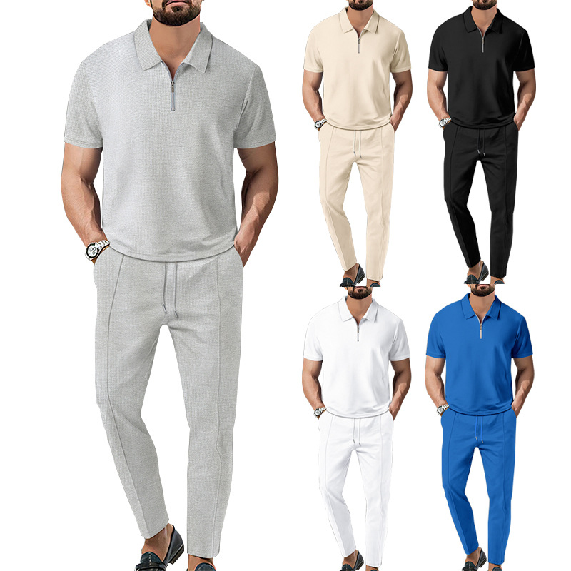 Hombres Color Sólido Conjuntos De Pantalones Ropa Hombre display picture 1