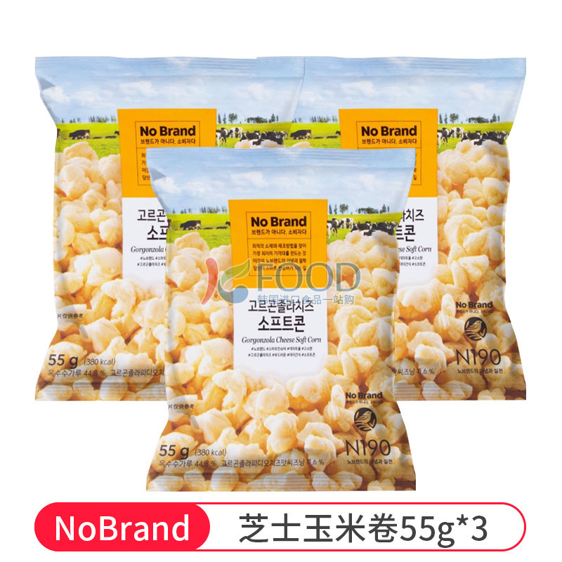 韩国NoBrand芝士玉米卷诺倍得冈古佐拉玉米条巧克力味爆米花零食|undefined