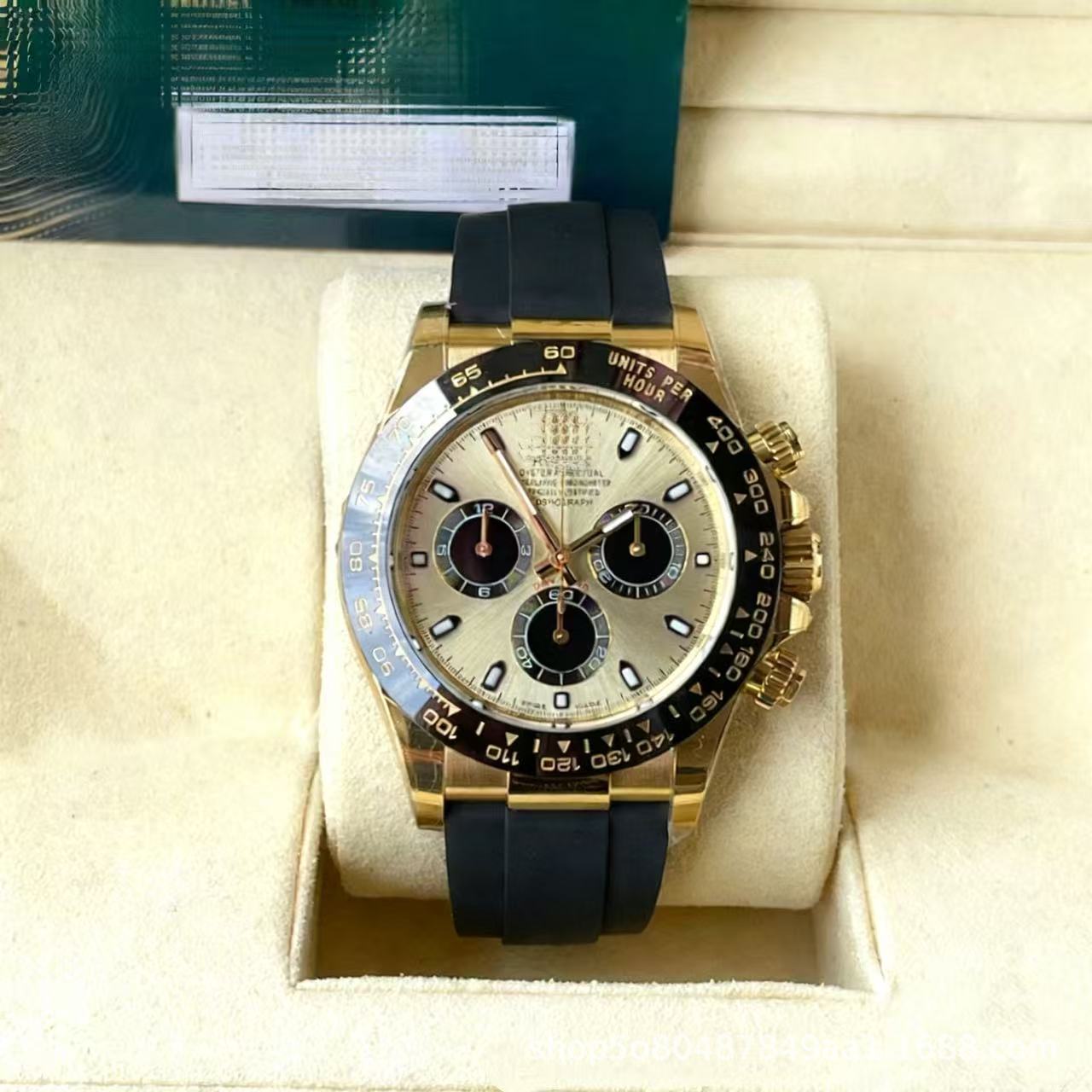 Laojia Cosmic Chronograph Ditona fábrica de relojes limpios Panda Diyu Wenle con el mismo reloj mecánico de acero para hombres