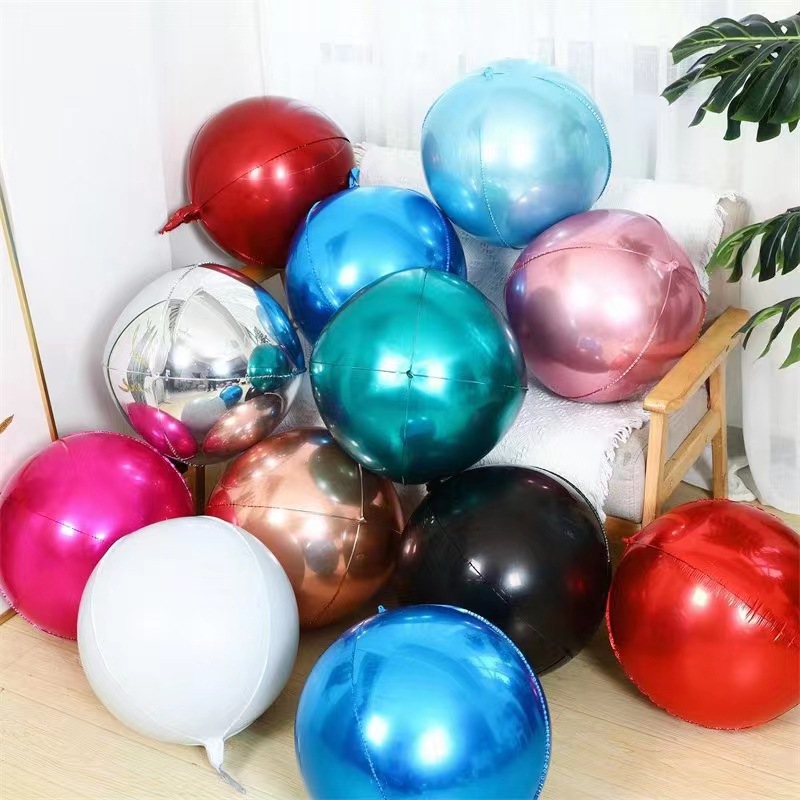 Cross-border new 4D balloons 10 inches 15 inches 18 inches 22 inches aluminum film balloons, shape children's birthday party decoration