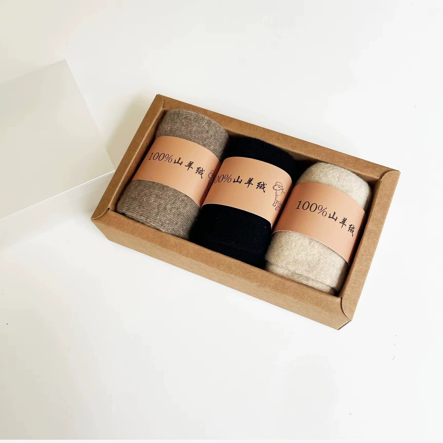 Осенние и зимние новые 100% кашемир женский высококачественный вязаный сплошной цвет теплые кашемировые носки