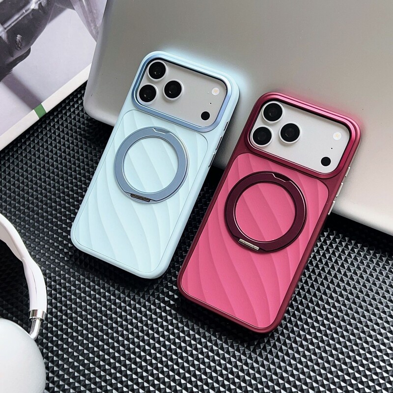 Suitable for iPhone 18 Pro phone case, liquid water ripple rotating magnetic stand, Apple 17 anti-drop protective case Suitable for iPhone 18 Pro phone case, liquid water ripple rotating magnetic stand, Apple 17 anti-drop protective case