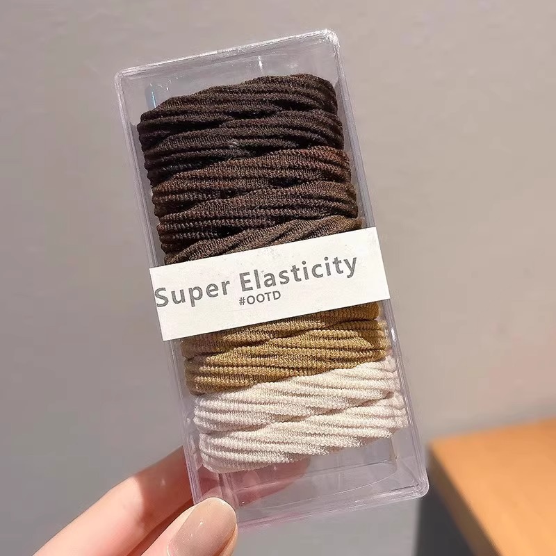 Mascarilla facial de alta elasticidad, lazo para el cabello, cola de caballo alta, cuerda para el cabello sin costuras para niños, no daña el cabello, banda de goma de cuerda para la cabeza para niñas