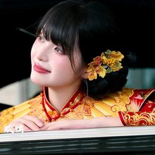 繁花似金中式秀禾头饰龙凤褂重工金色花朵配饰手作新娘饰品发饰