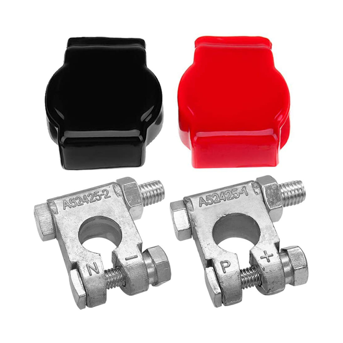 Aleación de zinc pila de la batería positivo y negativo electrodo batería abrazadera de cableado traje de limpieza batería columna superior conector Chuck