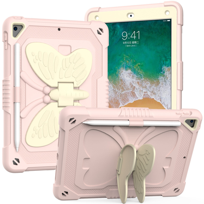 Suitable for 2021 New iPad 9 flat set 10.2 inch with Pen slot colorful contrast thick shockproof protective shell Suitable for 2021 New iPad 9 flat set 10.2 inch with Pen slot colorful contrast thick shockproof protective shell