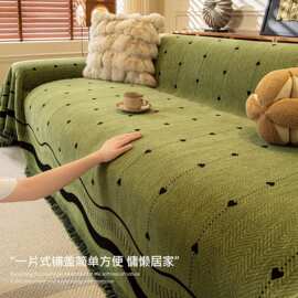 全盖新款沙发通用型猫抓万能巾雪尼尔沙发套罩防滑防加厚整张2025