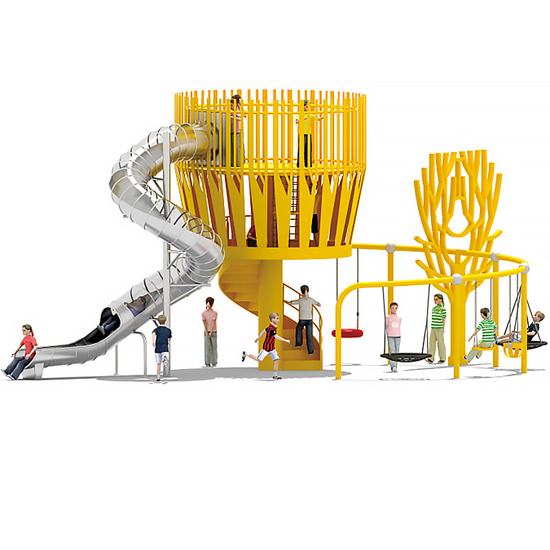 Non-standard customized Indoor and outdoor children RIZ-ZOAWD stainless steel Slide Climbing Park Playground equipment Manufactor Produce