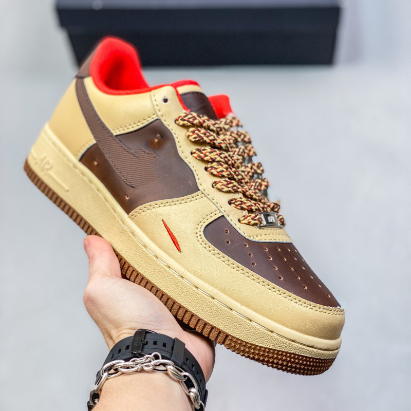 Putian Af1 Skateboard Shoes Air Force One Collaboration Year of the Dragon Casual Low-Top Sneakers Unisex Retro Thick-Soled Sports Shoes