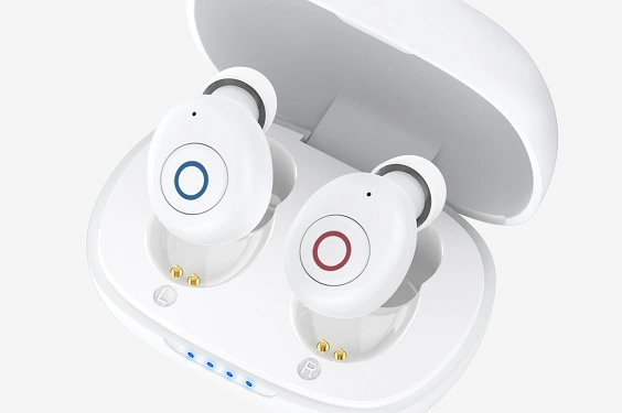 Внешняя торговля точечное магнитное всасывание новый компактный корпус для зарядки звука для пожилых людей силиконовые наушники Bluetooth слуховой аппарат