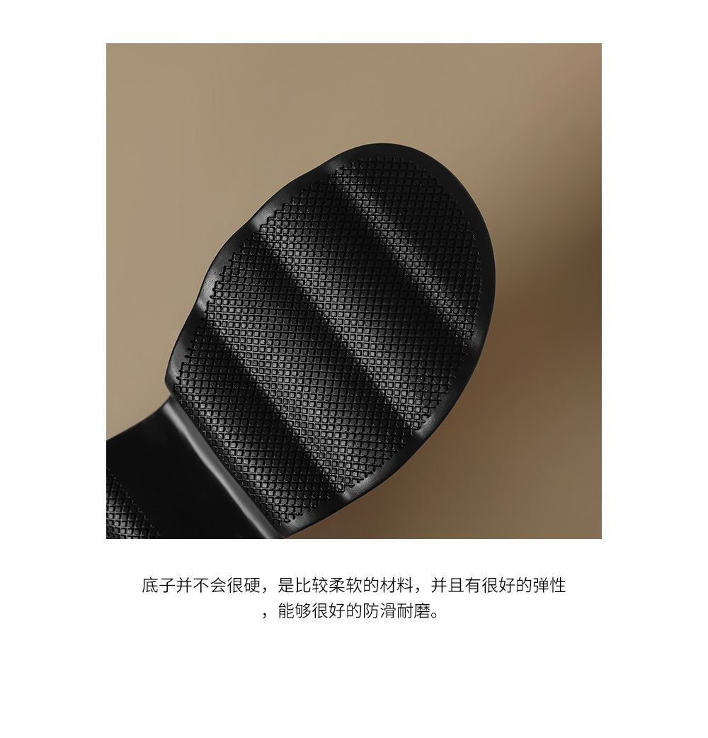 Dép sandal nữ quai ngang hở mũi đế bệt siêu nhẹ phong cách La Mã — đen chi tiết 19