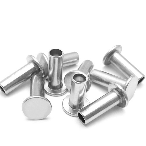 304 stainless steel semi-hollow rivets factory supplies bulk flat head rivets tubular flat head hollow nails GB875