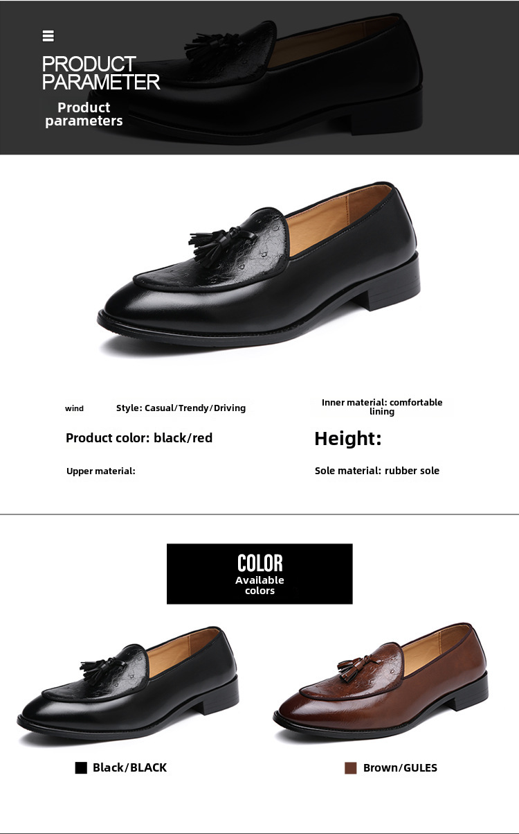 Pointy Tassel Loafers For Men – Stylish Leather Casual Shoes_voghion.com