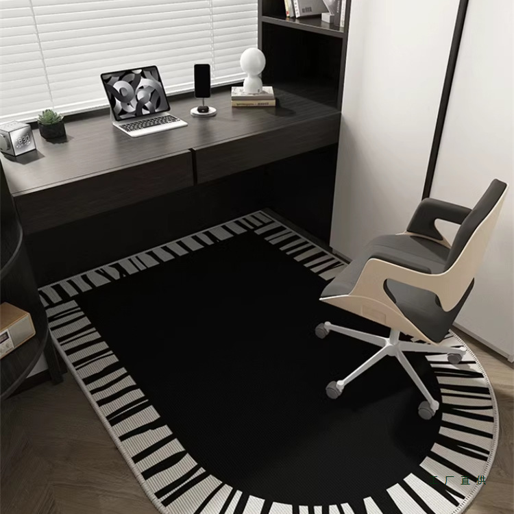轻奢客厅地毯书房电脑椅子防滑地垫卧室床边毯电竞房隔音防磨脚垫