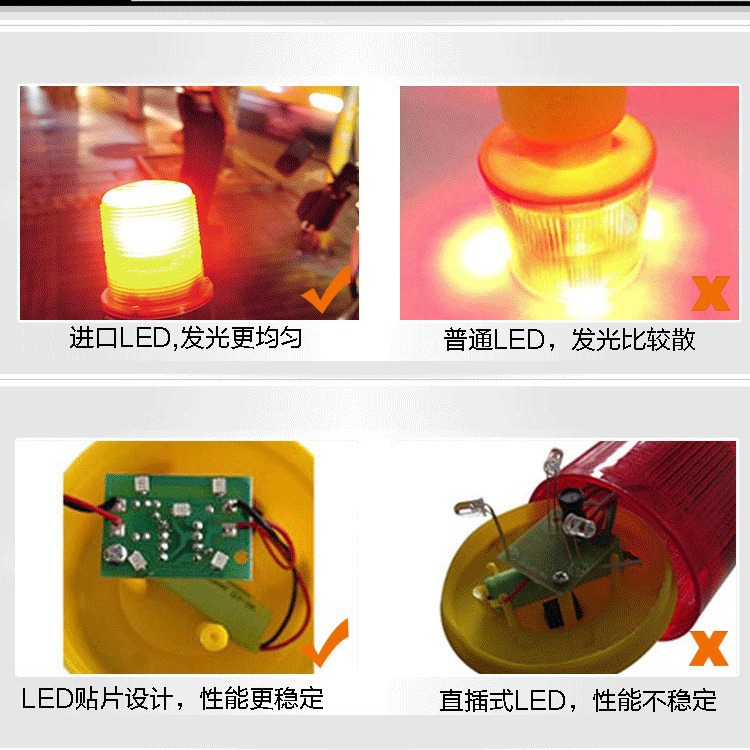 光制御太陽エネルギー警告灯タワー吊信号灯交通工事フラッシュ漁船夜間ストロボ光障害灯